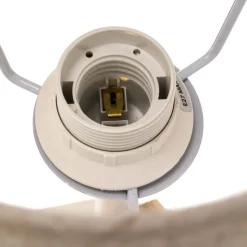 Tafellamp Stellina, stoffen kap, zeesterrenmotief