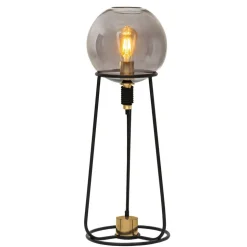 Tafellamp Stelo met glasbol-kap
