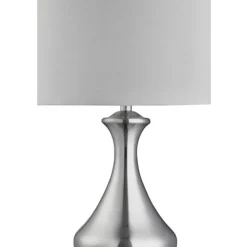 Tafellamp touch 2750, gesatineerd zilver