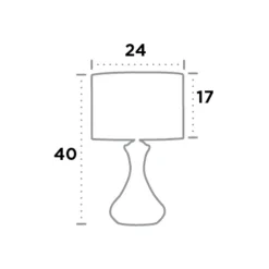 Tafellamp touch 2750, gesatineerd zilver