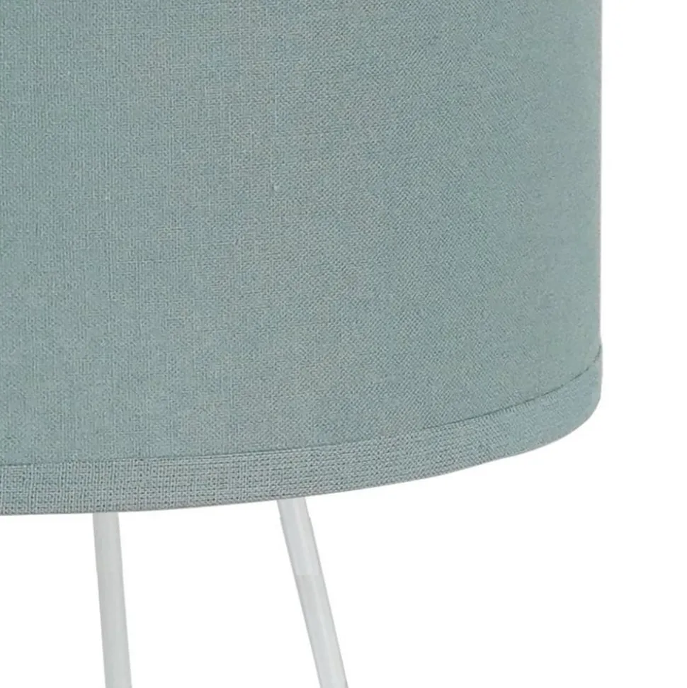 Tafellamp Trixi, metaal, stof, saliegroen, wit