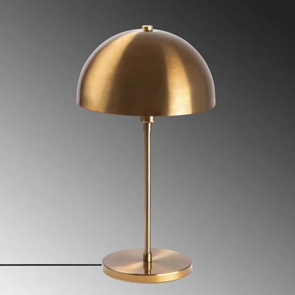 Tafellamp Varzan 10857, goud antiek, metaal, hoogte 50 cm