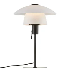 Tafellamp Verona, wit en zwart