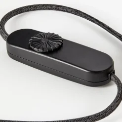 Tala tafellamp Knuckle, lamp van opaalglas, zwart eiken