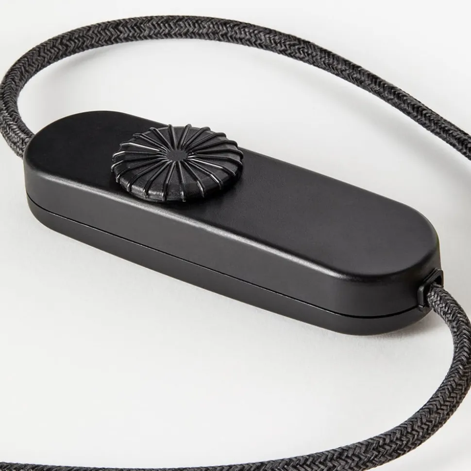 Tala tafellamp Knuckle, lamp van opaalglas, zwart eiken