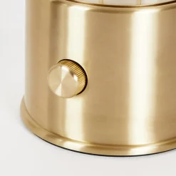 Tala tafellamp Muse, oplaadbare batterij, Massive messing, LED lamp