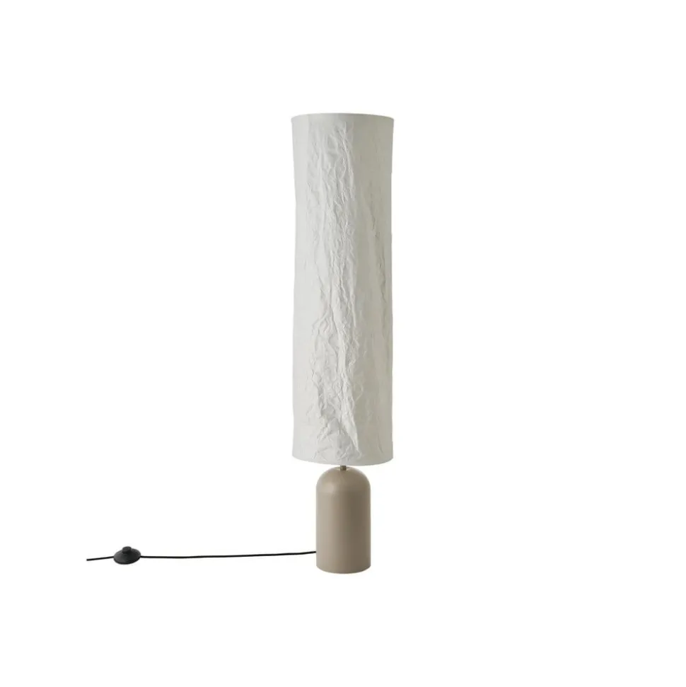 Talli vloerlamp, bruin, Tyvek/metaal, hoogte 113 cm
