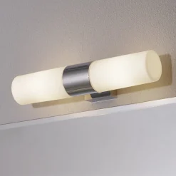 Target wandlamp, chroomkleurig, 2-lamps, IP44