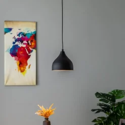 Tattoo 2396 hanglamp, Ø18cm, zwart/goud