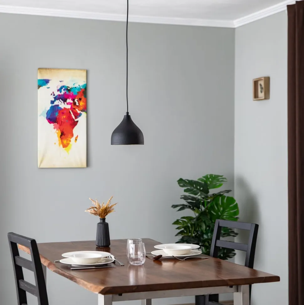 Tattoo 2396 hanglamp, Ø18cm, zwart/goud