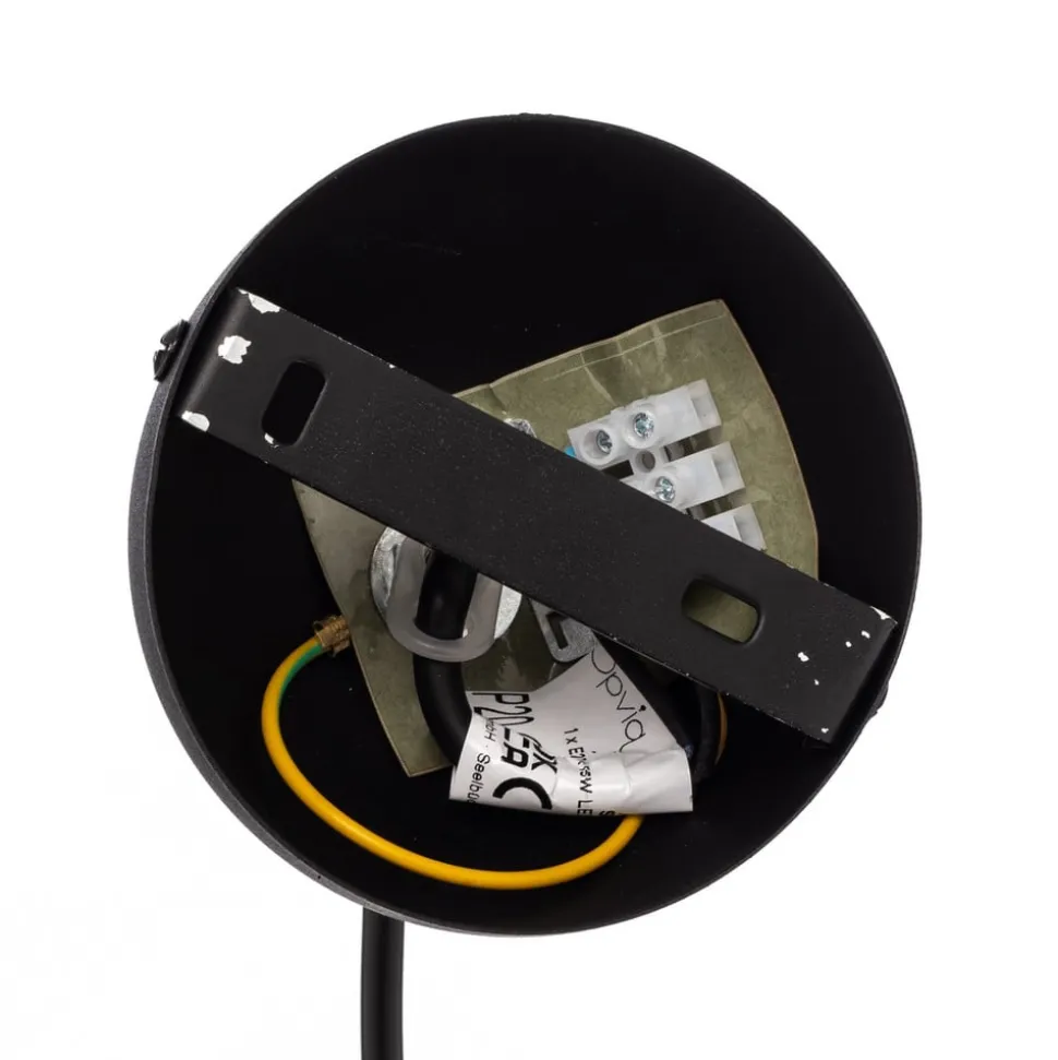 Tattoo 2396 hanglamp, Ø18cm, zwart/goud