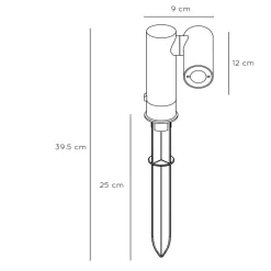 Tatum LED grondspies lamp met draaibare spot