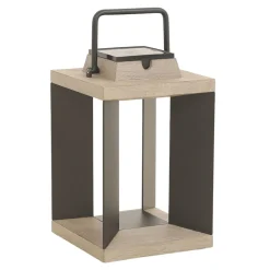 Teckalu zonnelantaarn, aluminium zwart, 36,5cm