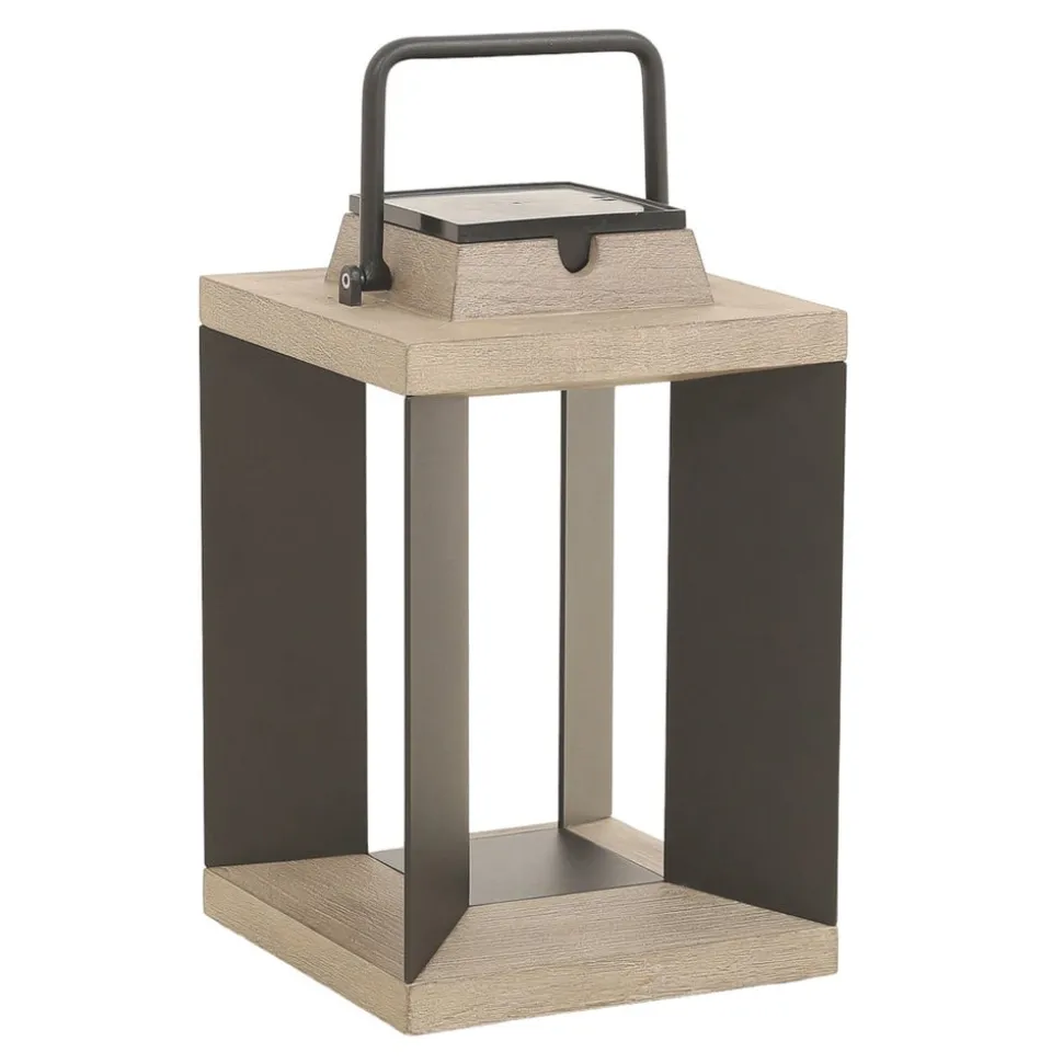 Teckalu zonnelantaarn, aluminium zwart, 36,5cm