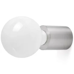 Ten - minimalistische wandlamp, mat nikkel