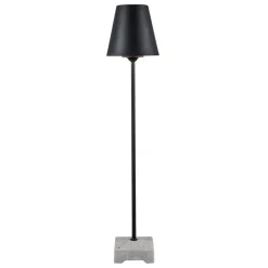 Terraslamp Lucca met aardspies, zwart