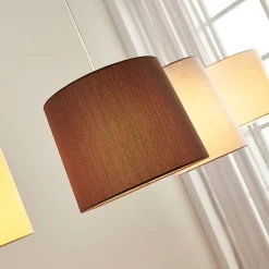 Textiele hanglamp Hermina, 5.lamps