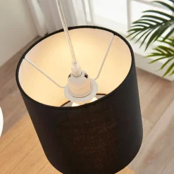 Textiele hanglamp Hermina, 5.lamps