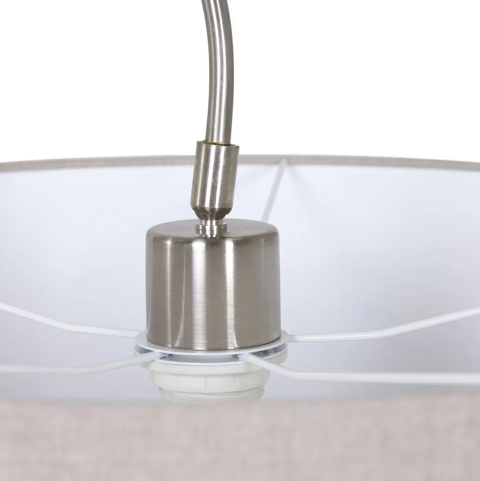 Textiel-wandlamp Elegant Classy zilver/modder