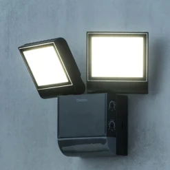 Theben LED buiten wandlamp theLeda S17-100, zwart Sensor