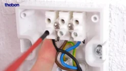 Theben LED buiten wandlamp theLeda S17-100, zwart Sensor