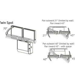 Theben LED buiten wandlamp theLeda S17-100, zwart Sensor