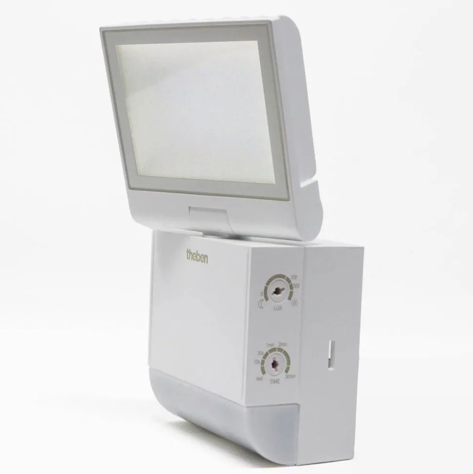 Theben LED buiten wandlamp theLeda S8-100, wit, sensor