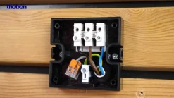 Theben LED buiten wandlamp theLeda S8-100, zwart, sensor