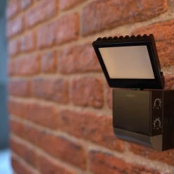 Theben LED buiten wandlamp theLeda S8-100, zwart, sensor