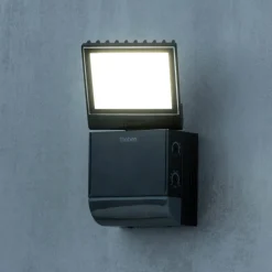 Theben LED buiten wandlamp theLeda S8-100, zwart, sensor