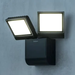 Theben LED buiten wandlamp theLeda S17-100L, zwart, 2-lamps