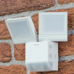 Theben LED buiten wandlamp theLeda S17-100, wit, sensor