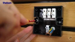 Theben LED buiten wandlamp theLeda S17-100, wit, sensor