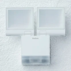 Theben LED buiten wandlamp theLeda S17-100, wit, sensor