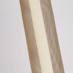 Thread LED vloerlamp, goudkleurig, dimbaar in 3 stappen, staal