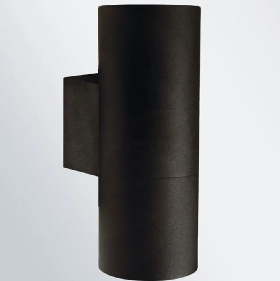 Tin Maxi Dubbele buitenwandlamp zwart