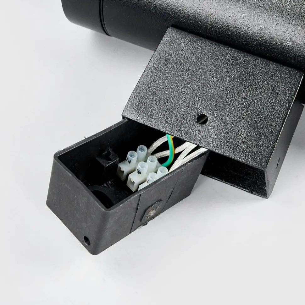 Tin Maxi Dubbele buitenwandlamp zwart