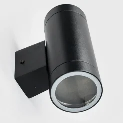 Tin Maxi Dubbele buitenwandlamp zwart