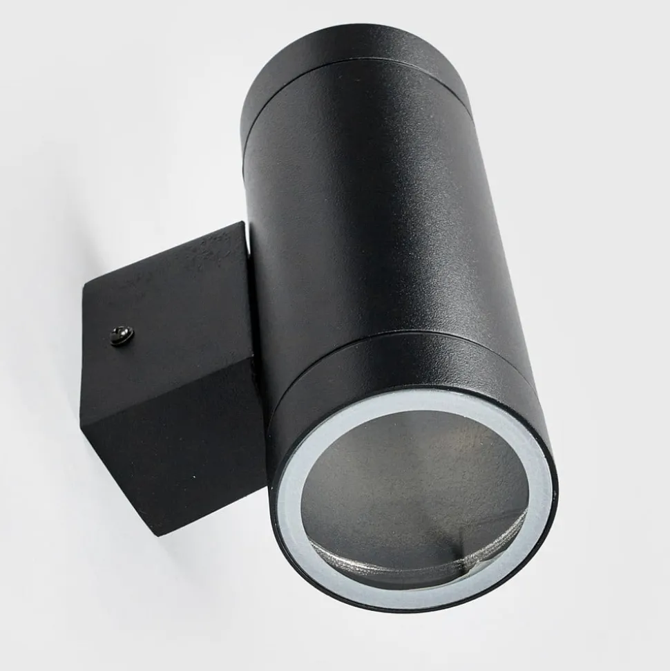 Tin Maxi Dubbele buitenwandlamp zwart