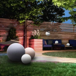 tint LED bol Calluna Solar, CCT, RGB, Ø 35 cm