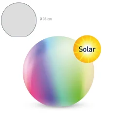 tint LED bol Calluna Solar, CCT, RGB, Ø 35 cm