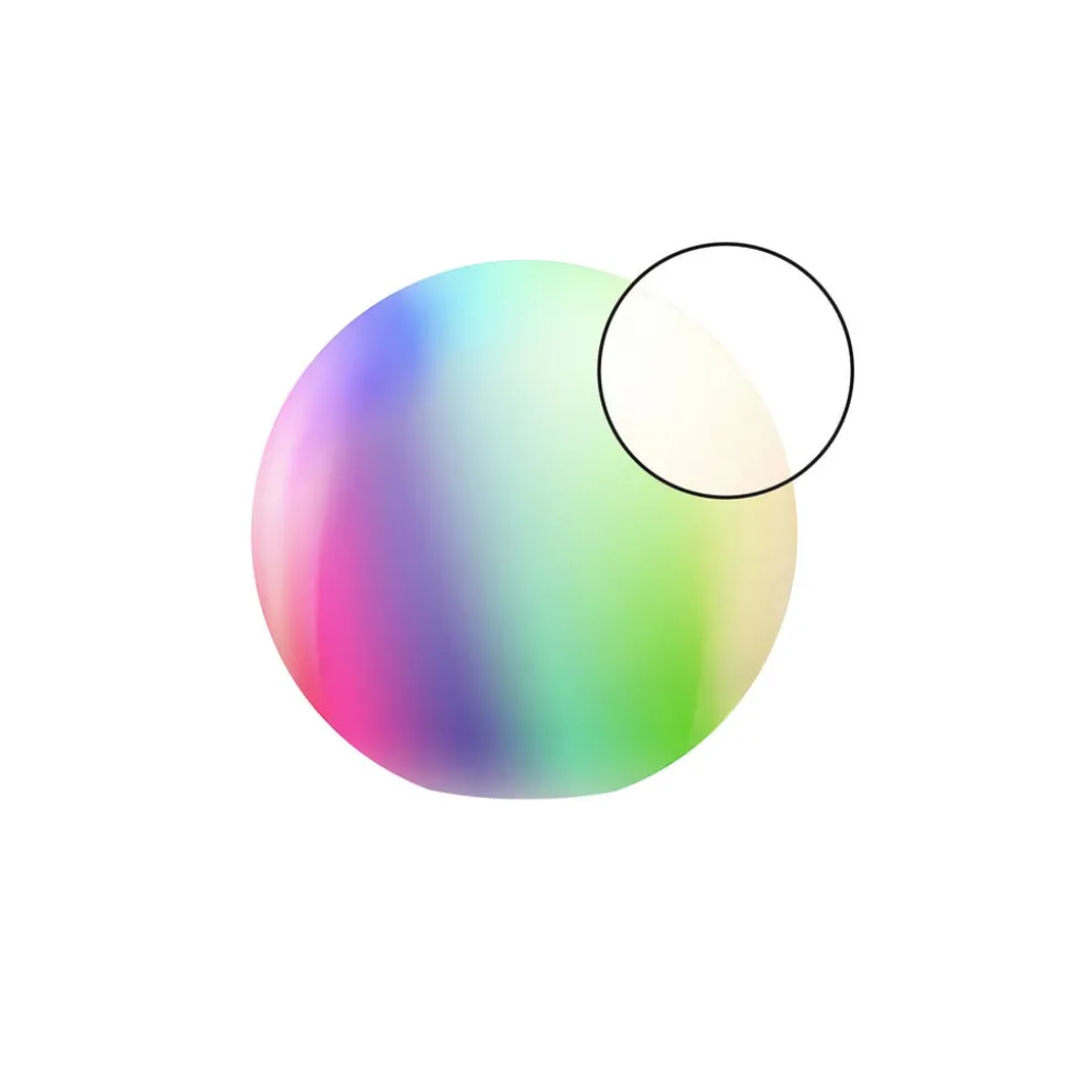 tint LED bol Calluna Solar, CCT, RGB, Ø 35 cm