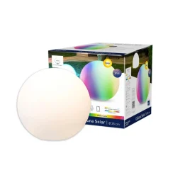 tint LED bol Calluna Solar, CCT, RGB, Ø 35 cm