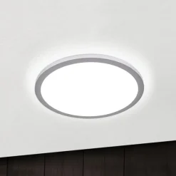 Titanium kleurige LED plafondlamp Aria, dimbaar