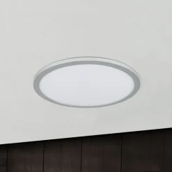 Titanium kleurige LED plafondlamp Aria, dimbaar