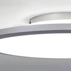Titanium kleurige LED plafondlamp Aria, dimbaar