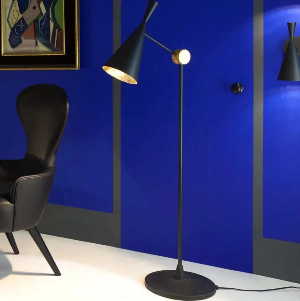 Tom Dixon Beat Floor vloerlamp, zwart