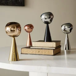 Tom Dixon LED oplaadbare tafellamp Melt Portable, zilver, 28,5 cm