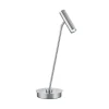 Tom Pro LED tafellamp, mat nikkel, hoogte 47 cm, CCT, dimmer