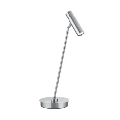 Tom Pro LED tafellamp, mat nikkel, hoogte 47 cm, CCT, dimmer